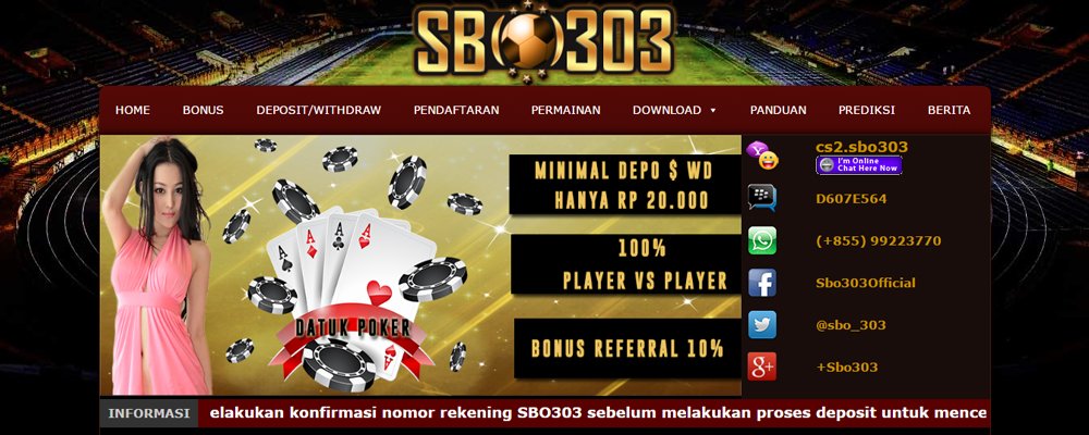 AGEN JUDI BOLA DAN CASINO TERPERCAYA